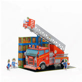 Buy DIY Fire Engine Model for Kids 8 to 12 Year Old I Make Your Own Paper Model